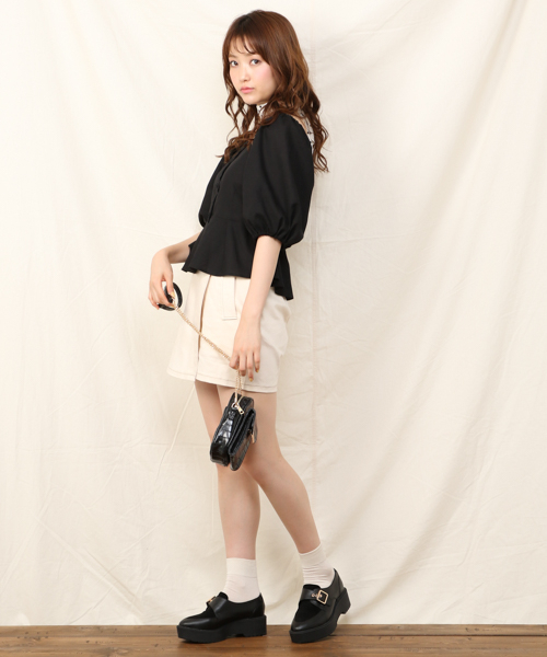 Heather（ヘザー）の「スカーフツキアサコンブラウス　848428（Tシャツ/カットソー・レディース・ホワイト/ブラック/ベージュ/ピンク・FREE）」の8枚目の写真