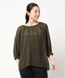 AMERICAN HOLIC | ラグランギャザー7分袖ブラウス(シャツ/ブラウス)