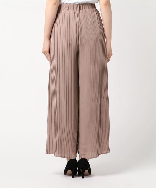 STYLEBLOCK（スタイルブロック）の「プリーツワイドパンツ（その他パンツ・レディース・カーキ/ブルー/グレイッシュベージュ/レンガ・M）」の5枚目の写真