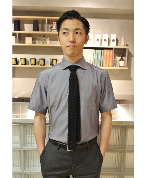 EDIFICE（エディフィス）の「COOL MAX ロイヤルオックスS/S （シャツ/ブラウス・メンズ・ホワイト/スカイブルー/ネイビー/ブルー・44/46/48）」の4枚目の写真