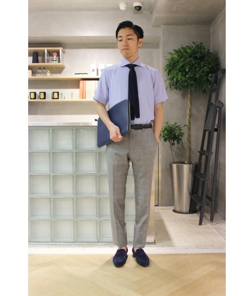 EDIFICE（エディフィス）の「COOL MAX ロイヤルオックスS/S （シャツ/ブラウス・メンズ・ホワイト/スカイブルー/ネイビー/ブルー・44/46/48）」の5枚目の写真