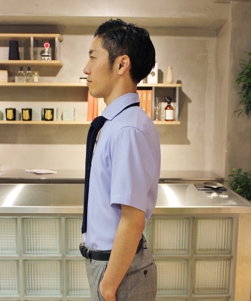 EDIFICE（エディフィス）の「COOL MAX ロイヤルオックスS/S （シャツ/ブラウス・メンズ・ホワイト/スカイブルー/ネイビー/ブルー・44/46/48）」の6枚目の写真