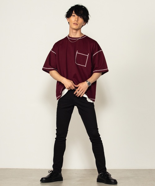 WEGO（ウィゴー）の「WEGO/アクティブストレッチスーパースキニーパンツ（チノパンツ・メンズ・ブラック・LARGE/MEDIUM）」の4枚目の写真