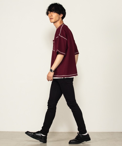 WEGO（ウィゴー）の「WEGO/アクティブストレッチスーパースキニーパンツ（チノパンツ・メンズ・ブラック・LARGE/MEDIUM）」の5枚目の写真