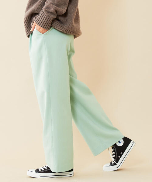 BEAUTY&YOUTH UNITED ARROWS(ビューティーアンドユースユナイテッドアローズ)の「BY∴ サキソニータックワイドパンツ◆(その他パンツ・レディース・ベージュ/ライム/ブラック・MEDIUM/SMALL/LARGE)」の3枚目の写真