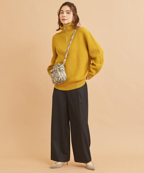 BEAUTY&YOUTH UNITED ARROWS(ビューティーアンドユースユナイテッドアローズ)の「BY∴ サキソニータックワイドパンツ◆(その他パンツ・レディース・ベージュ/ライム/ブラック・MEDIUM/SMALL/LARGE)」の10枚目の写真