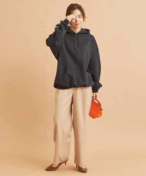 BEAUTY&YOUTH UNITED ARROWS(ビューティーアンドユースユナイテッドアローズ)の「BY∴ サキソニータックワイドパンツ◆(その他パンツ・レディース・ベージュ/ライム/ブラック・MEDIUM/SMALL/LARGE)」の12枚目の写真