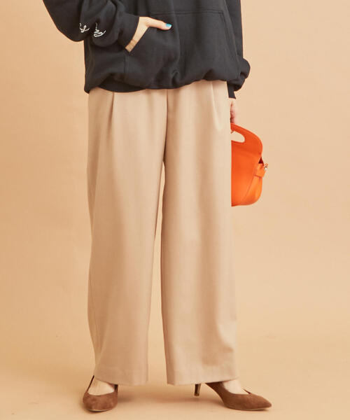 BEAUTY&YOUTH UNITED ARROWS(ビューティーアンドユースユナイテッドアローズ)の「BY∴ サキソニータックワイドパンツ◆(その他パンツ・レディース・ベージュ/ライム/ブラック・MEDIUM/SMALL/LARGE)」の15枚目の写真