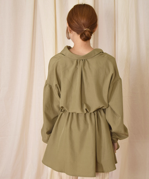 w closet（ダブルクローゼット）の「ウエストギャザーボリューム袖