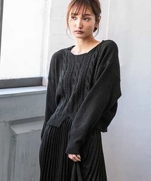 fifth | ケーブルラインニットプル―バー(ニット/セーター)