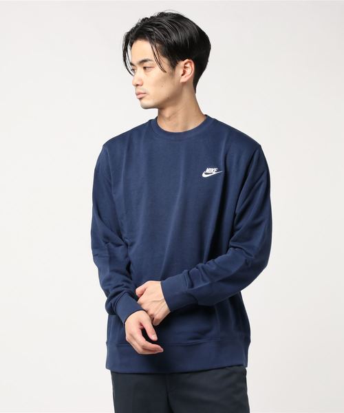 NIKE（ナイキ）の「NIKE/ナイキ クラブ フレンチテリー クルー（スウェット・メンズ・ブラック/グレー/ネイビー/レッド/クリーム/ブルー/カーキ・S/M/L/XL/2XL）」の5枚目の写真