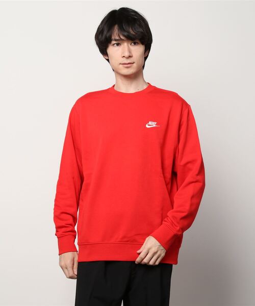 NIKE（ナイキ）の「NIKE/ナイキ クラブ フレンチテリー クルー（スウェット・メンズ・ブラック/グレー/ネイビー/レッド/クリーム/ブルー/カーキ・S/M/L/XL/2XL）」の7枚目の写真