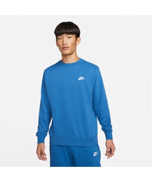 NIKE（ナイキ）の「NIKE/ナイキ クラブ フレンチテリー クルー（スウェット・メンズ・ブラック/グレー/ネイビー/レッド/クリーム/ブルー/カーキ・S/M/L/XL/2XL）」の6枚目の写真