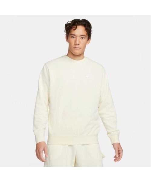 NIKE（ナイキ）の「NIKE/ナイキ クラブ フレンチテリー クルー（スウェット・メンズ・ブラック/グレー/ネイビー/レッド/クリーム/ブルー/カーキ・S/M/L/XL/2XL）」の3枚目の写真