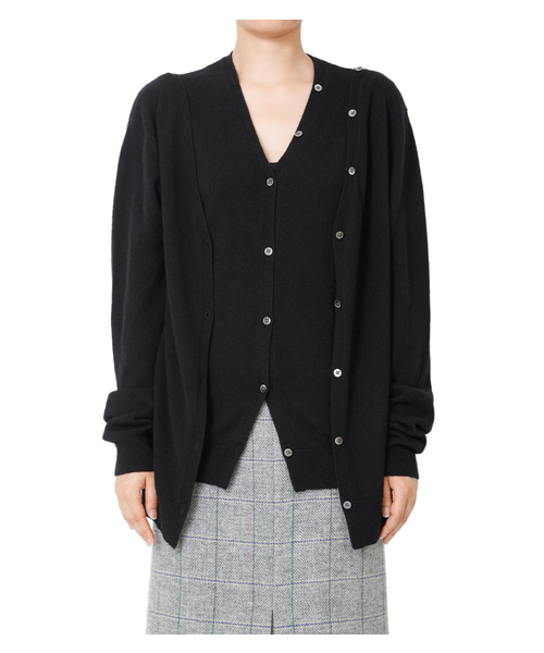 Na　美品！ルシェル ブルー　JK 36 LE CIEL BLEU（ルシェルブルー）の「Vneck Knit Cardigan（ニット