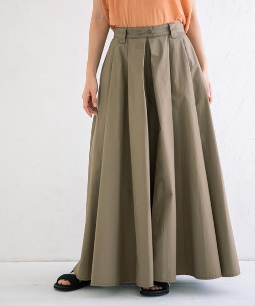 Munich（ミューニック）の「ヴィンテージコットンツイル　ボリュームワイドパンツ（その他パンツ・レディース・ベージュ/カーキ/ブラック・S/M/XS）」の5枚目の写真