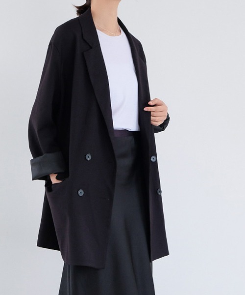 chuclla（チュクラ）の「【chuclla】ビッグシルエット テーラードジャケット cb-3 chw1002（テーラードジャケット・レディース・アイボリー/ブラック/モカ/ペールイエロー・FREE）」の15枚目の写真