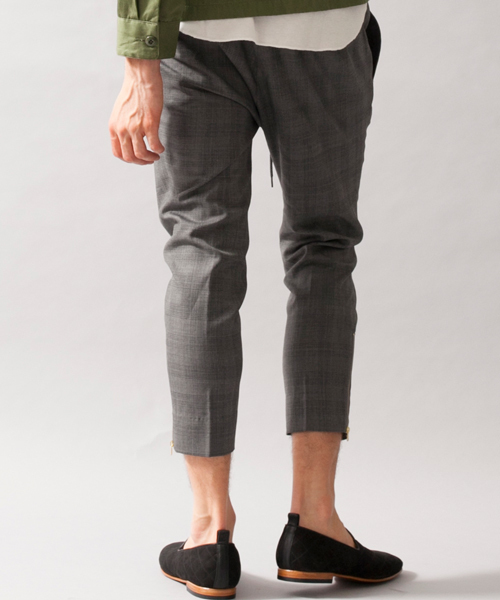 MONKEY TIME（モンキータイム）の「MT ∴ T/W シルク ジップ イージー スラックス/パンツ ◆（スラックス・メンズ・グレー・X-LARGE/LARGE/MEDIUM/SMALL）」の10枚目の写真