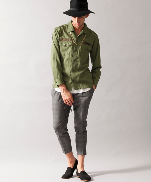 MONKEY TIME（モンキータイム）の「MT ∴ T/W シルク ジップ イージー スラックス/パンツ ◆（スラックス・メンズ・グレー・X-LARGE/LARGE/MEDIUM/SMALL）」の4枚目の写真