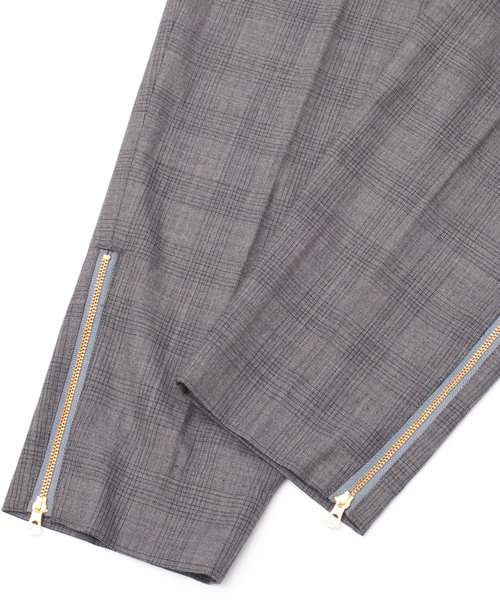 MONKEY TIME（モンキータイム）の「MT ∴ T/W シルク ジップ イージー スラックス/パンツ ◆（スラックス・メンズ・グレー・X-LARGE/LARGE/MEDIUM/SMALL）」の6枚目の写真