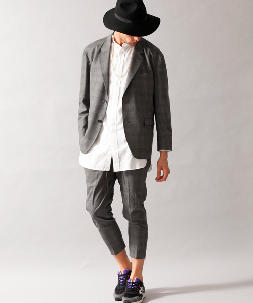 MONKEY TIME（モンキータイム）の「MT ∴ T/W シルク ジップ イージー スラックス/パンツ ◆（スラックス・メンズ・グレー・X-LARGE/LARGE/MEDIUM/SMALL）」の8枚目の写真