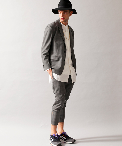 MONKEY TIME（モンキータイム）の「MT ∴ T/W シルク ジップ イージー スラックス/パンツ ◆（スラックス・メンズ・グレー・X-LARGE/LARGE/MEDIUM/SMALL）」の2枚目の写真