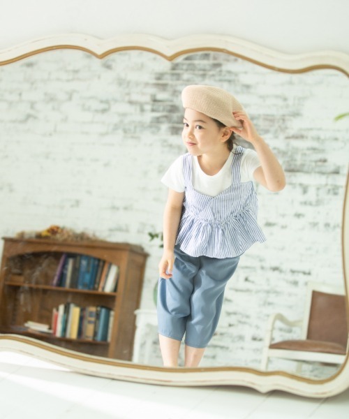 GLOBAL WORK（グローバルワーク）の「【キッズ】サーモベレー/865514（ハンチング/ベレー帽・キッズ・ブラック/ベージュ・MEDIUM/LARGE）」の13枚目の写真