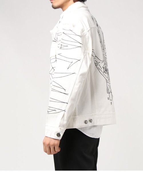 Haculla（ハキュラ）の「TATTED HACULLA DENIM JACKET/デニムジャケット（デニムジャケット・メンズ・ホワイト・XL）」の3枚目の写真