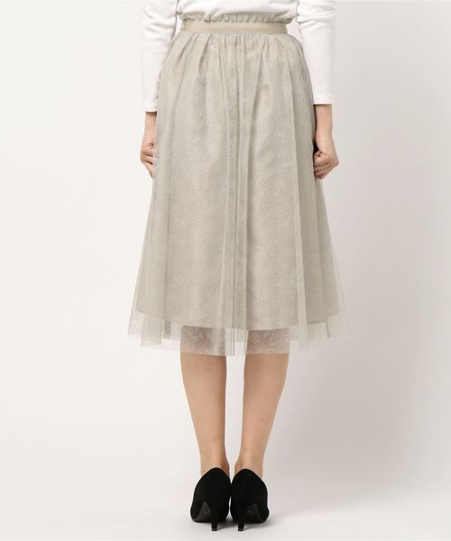 12Twelve Agenda（トゥエルブ　アジェンダ）の「レースフレアスカート（スカート・レディース・ベージュ/カーキ/ラベンダー・S/M）」の5枚目の写真