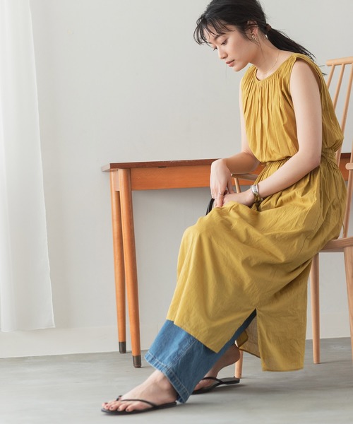 ADAM ET ROPE'（アダムエロペ）の「【一部店舗限定】スクエアトゥビーチサンダル（サンダル・レディース・ブラック/ブラック系その他/ベージュ・36/37/38）」の5枚目の写真