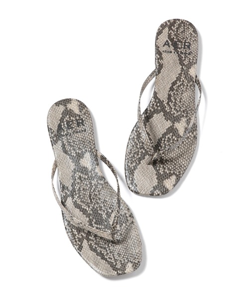 ADAM ET ROPE'（アダムエロペ）の「【一部店舗限定】スクエアトゥビーチサンダル（サンダル・レディース・ブラック/ブラック系その他/ベージュ・36/37/38）」の9枚目の写真