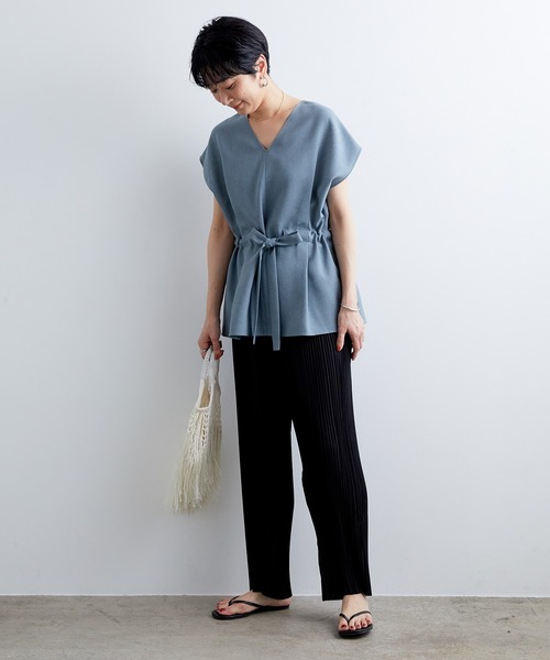 ADAM ET ROPE'（アダムエロペ）の「【一部店舗限定】スクエアトゥビーチサンダル（サンダル・レディース・ブラック/ブラック系その他/ベージュ・36/37/38）」の21枚目の写真