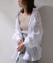 rectangle | 【Y】バンドカラーシアーシャツ(シャツ/ブラウス)