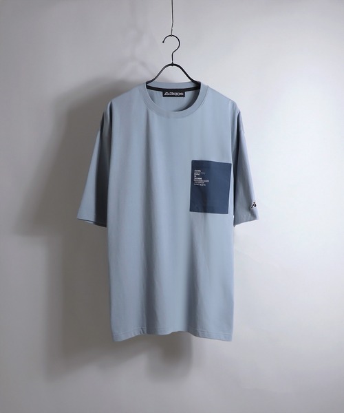 Kappa（カッパ）の「Kappa/カッパ 別注ナイロンポケット切替ビッグシルエットTシャツ（Tシャツ/カットソー・メンズ・ホワイト/ブラック/ベージュ/サックスブルー/ホワイト系その他/ブラック系その他/ホワイト系その他2/ホワイト系その他3/ホワイト系その他4/ブラック系その他2/ブラック系その他3/ブラック系その他4・M/L）」の12枚目の写真