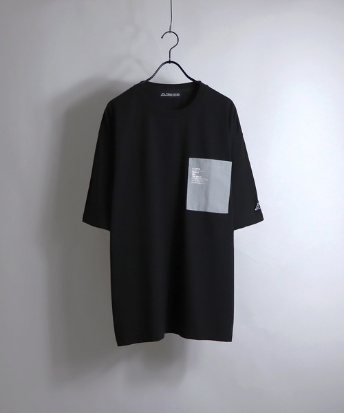 Kappa（カッパ）の「Kappa/カッパ 別注ナイロンポケット切替ビッグシルエットTシャツ（Tシャツ/カットソー・メンズ・ホワイト/ブラック/ベージュ/サックスブルー/ホワイト系その他/ブラック系その他/ホワイト系その他2/ホワイト系その他3/ホワイト系その他4/ブラック系その他2/ブラック系その他3/ブラック系その他4・M/L）」の8枚目の写真