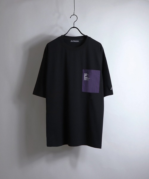 Kappa（カッパ）の「Kappa/カッパ 別注ナイロンポケット切替ビッグシルエットTシャツ（Tシャツ/カットソー・メンズ・ホワイト/ブラック/ベージュ/サックスブルー/ホワイト系その他/ブラック系その他/ホワイト系その他2/ホワイト系その他3/ホワイト系その他4/ブラック系その他2/ブラック系その他3/ブラック系その他4・M/L）」の6枚目の写真