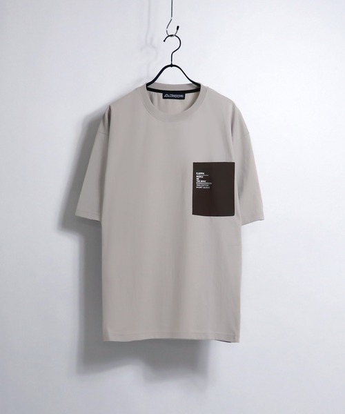 Kappa（カッパ）の「Kappa/カッパ 別注ナイロンポケット切替ビッグシルエットTシャツ（Tシャツ/カットソー・メンズ・ホワイト/ブラック/ベージュ/サックスブルー/ホワイト系その他/ブラック系その他/ホワイト系その他2/ホワイト系その他3/ホワイト系その他4/ブラック系その他2/ブラック系その他3/ブラック系その他4・M/L）」の20枚目の写真