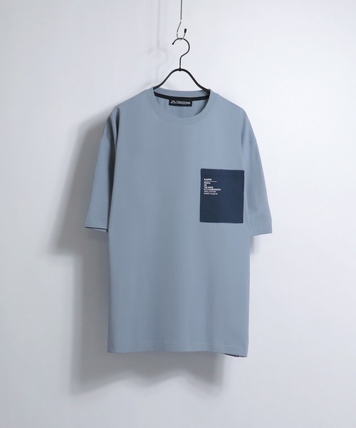Kappa（カッパ）の「Kappa/カッパ 別注ナイロンポケット切替ビッグシルエットTシャツ（Tシャツ/カットソー・メンズ・ホワイト/ブラック/ベージュ/サックスブルー/ホワイト系その他/ブラック系その他/ホワイト系その他2/ホワイト系その他3/ホワイト系その他4/ブラック系その他2/ブラック系その他3/ブラック系その他4・M/L）」の22枚目の写真