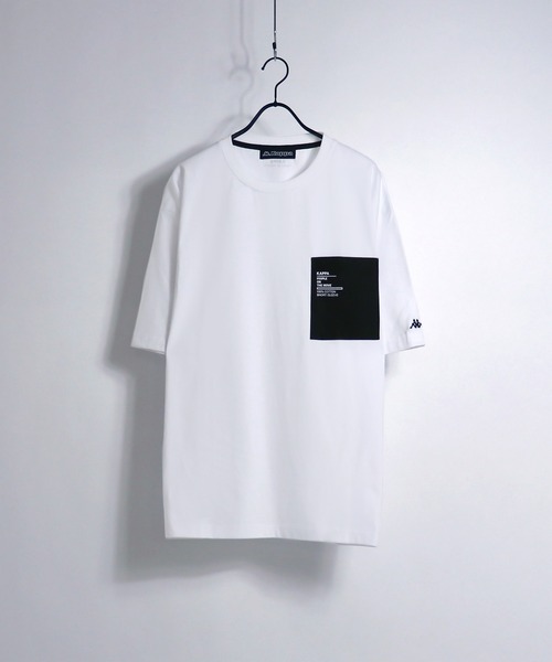 Kappa（カッパ）の「Kappa/カッパ 別注ナイロンポケット切替ビッグシルエットTシャツ（Tシャツ/カットソー・メンズ・ホワイト/ブラック/ベージュ/サックスブルー/ホワイト系その他/ブラック系その他/ホワイト系その他2/ホワイト系その他3/ホワイト系その他4/ブラック系その他2/ブラック系その他3/ブラック系その他4・M/L）」の15枚目の写真