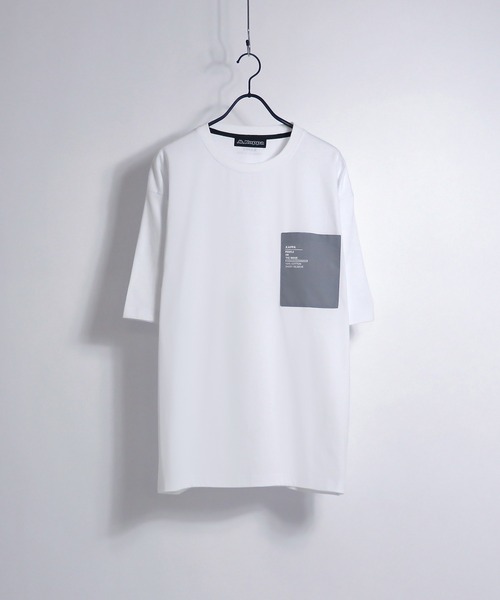 Kappa（カッパ）の「Kappa/カッパ 別注ナイロンポケット切替ビッグシルエットTシャツ（Tシャツ/カットソー・メンズ・ホワイト/ブラック/ベージュ/サックスブルー/ホワイト系その他/ブラック系その他/ホワイト系その他2/ホワイト系その他3/ホワイト系その他4/ブラック系その他2/ブラック系その他3/ブラック系その他4・M/L）」の18枚目の写真