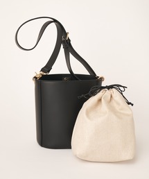 natural couture | 巾着付きバケツショルダーバッグ(ショルダーバッグ)