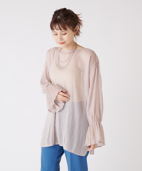 めかこです⭐︎サカイ　チェックブラウス　プリーツブラウス Omekashi（オメカシ）の「プリーツブラウス（シャツ/ブラウス