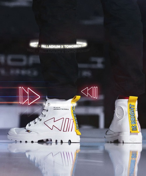 PALLADIUM(パラディウム)の「PALLADIUM/パラディウム PAMPA DARE REW FWD/パンパ デア リワインド フォワード(スニーカー・メンズ・ホワイト/ブラック/レッド・23cm/23.5cm/24cm/24.5cm/25cm/25.5cm/26cm/26.5cm/27cm/27.5cm/28cm)」の2枚目の写真