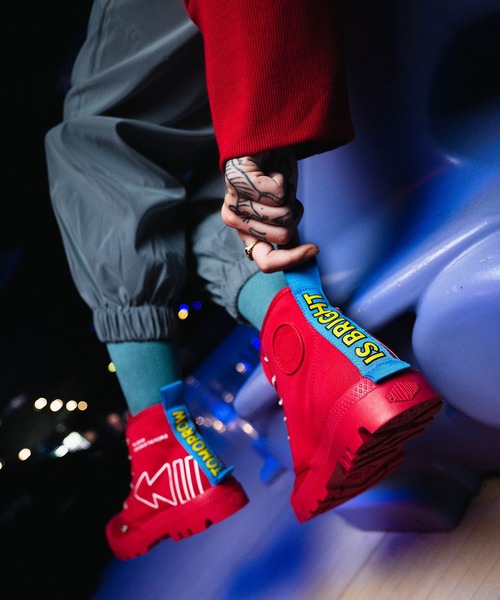 PALLADIUM(パラディウム)の「PALLADIUM/パラディウム PAMPA DARE REW FWD/パンパ デア リワインド フォワード(スニーカー・メンズ・ホワイト/ブラック/レッド・23cm/23.5cm/24cm/24.5cm/25cm/25.5cm/26cm/26.5cm/27cm/27.5cm/28cm)」の6枚目の写真