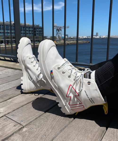 PALLADIUM(パラディウム)の「PALLADIUM/パラディウム PAMPA DARE REW FWD/パンパ デア リワインド フォワード(スニーカー・メンズ・ホワイト/ブラック/レッド・23cm/23.5cm/24cm/24.5cm/25cm/25.5cm/26cm/26.5cm/27cm/27.5cm/28cm)」の9枚目の写真