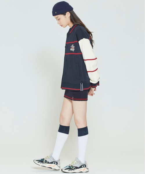 ROMANTIC CROWN(ロマンティッククラウン)の「【ROMANTIC CROWN】SUNDAY SYNDROME BASEBALL CARDIGAN / サンデイ シンドローム ベースボール カーディガン(カーディガン/ボレロ・メンズ・ネイビー/オートミール・SMALL/MEDIUM/LARGE)」の14枚目の写真