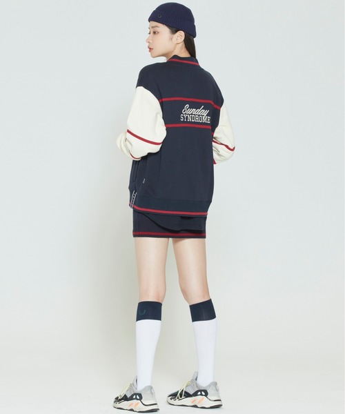 ROMANTIC CROWN(ロマンティッククラウン)の「【ROMANTIC CROWN】SUNDAY SYNDROME BASEBALL CARDIGAN / サンデイ シンドローム ベースボール カーディガン(カーディガン/ボレロ・メンズ・ネイビー/オートミール・SMALL/MEDIUM/LARGE)」の16枚目の写真