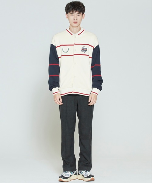 ROMANTIC CROWN(ロマンティッククラウン)の「【ROMANTIC CROWN】SUNDAY SYNDROME BASEBALL CARDIGAN / サンデイ シンドローム ベースボール カーディガン(カーディガン/ボレロ・メンズ・ネイビー/オートミール・SMALL/MEDIUM/LARGE)」の22枚目の写真