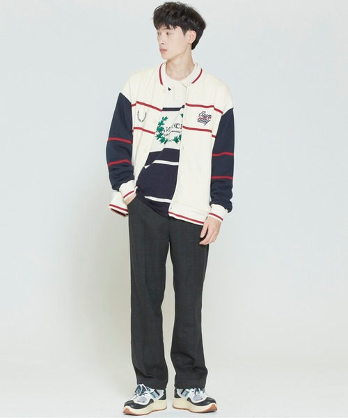 ROMANTIC CROWN(ロマンティッククラウン)の「【ROMANTIC CROWN】SUNDAY SYNDROME BASEBALL CARDIGAN / サンデイ シンドローム ベースボール カーディガン(カーディガン/ボレロ・メンズ・ネイビー/オートミール・SMALL/MEDIUM/LARGE)」の21枚目の写真