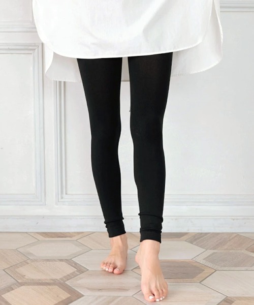 DONOBAN（ドノバン）の「あったか裏起毛レギンス（レギンス/スパッツ・レディース・チャコールグレー/ブラック/ダークブラウン・M-L/LL）」の12枚目の写真